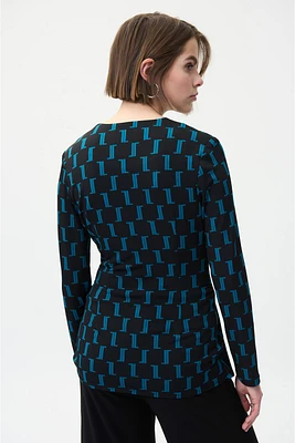 Metallic Clasp Top