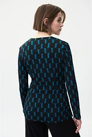 Metallic Clasp Top
