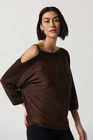 Single Cold Shoulder Knit Top