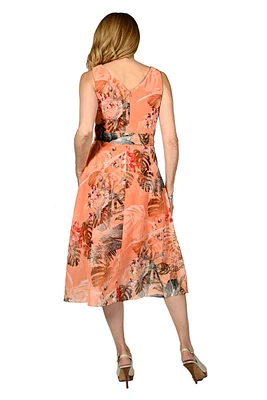Sleeveless Wrap Style Dress