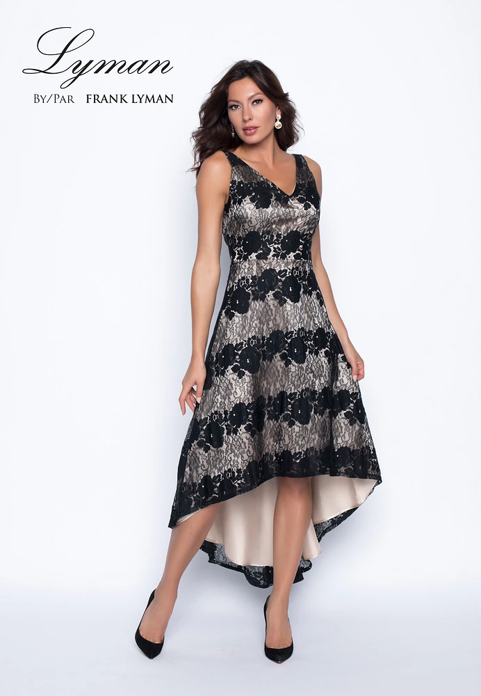 Lace High-Low Dress