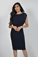 Rhinestone Trim Bandage Dress