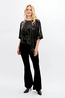 Glimmering Leopard Print Top