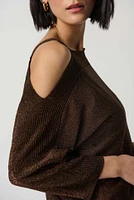 Single Cold Shoulder Knit Top