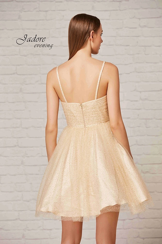 Glitter Tulle Short Dress