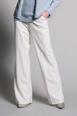 OFF WHITE WIDE LEG PANTS