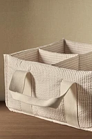 CHILDREN’S SQUARE TABLE ORGANIZER WITH HANDLES