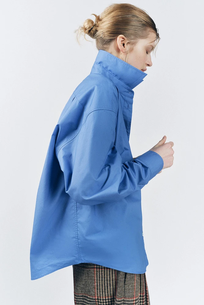 CHEMISE OVERSIZE EN POPELINE COLLECTION ZW