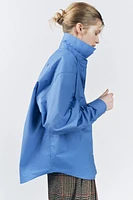 CHEMISE OVERSIZE EN POPELINE COLLECTION ZW