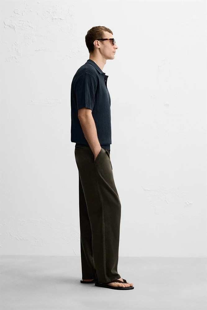 POLO MAILLE STRUCTURE VERTICALE