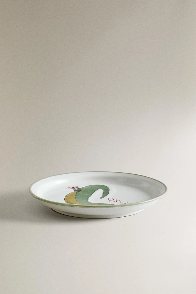 ASSIETTE ENFANT CÉRAMIQUE CROCODILE