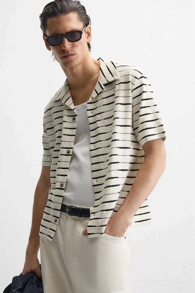 STRIPED JACQUARD SHIRT