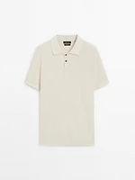 100% cotton knit polo shirt