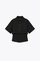 DOUBLE LAYER SHORT SLEEVE SHIRT