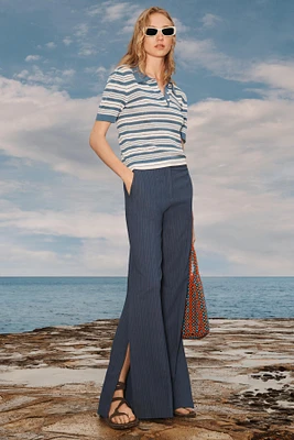 PANTALON FLARE RAYURES ÉDITION LIMITÉE