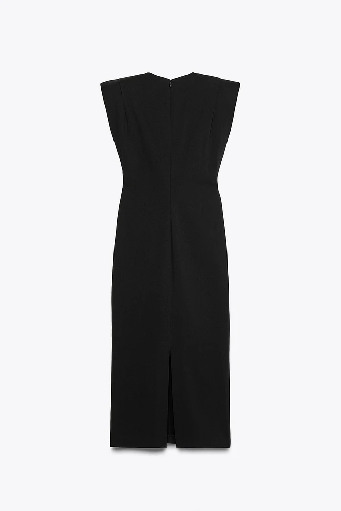 ROBE MI-LONGUE À ÉPAULETTES COLLECTION ZW