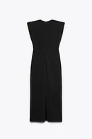 ROBE MI-LONGUE À ÉPAULETTES COLLECTION ZW