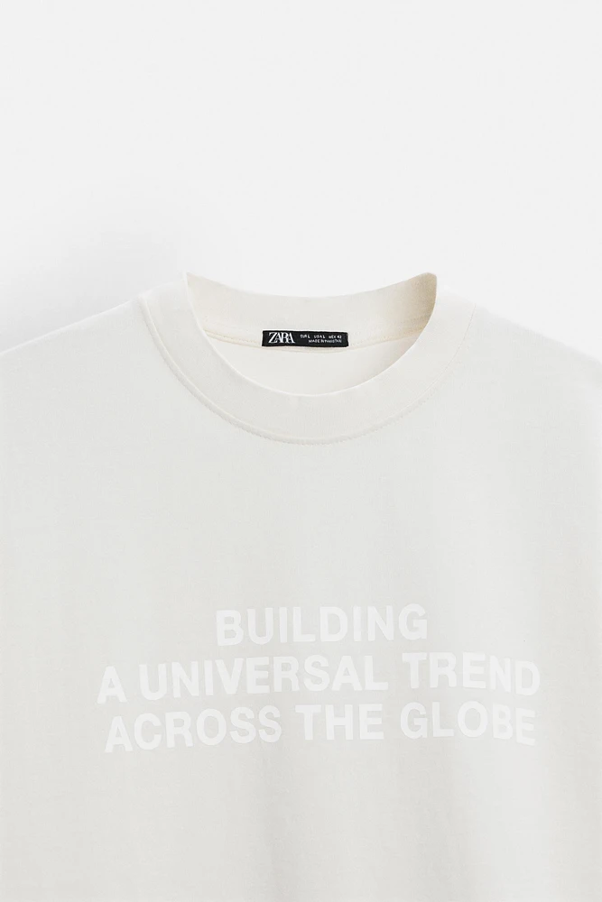TEXT WASHED SWEATSHIRT
