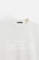 TEXT WASHED SWEATSHIRT