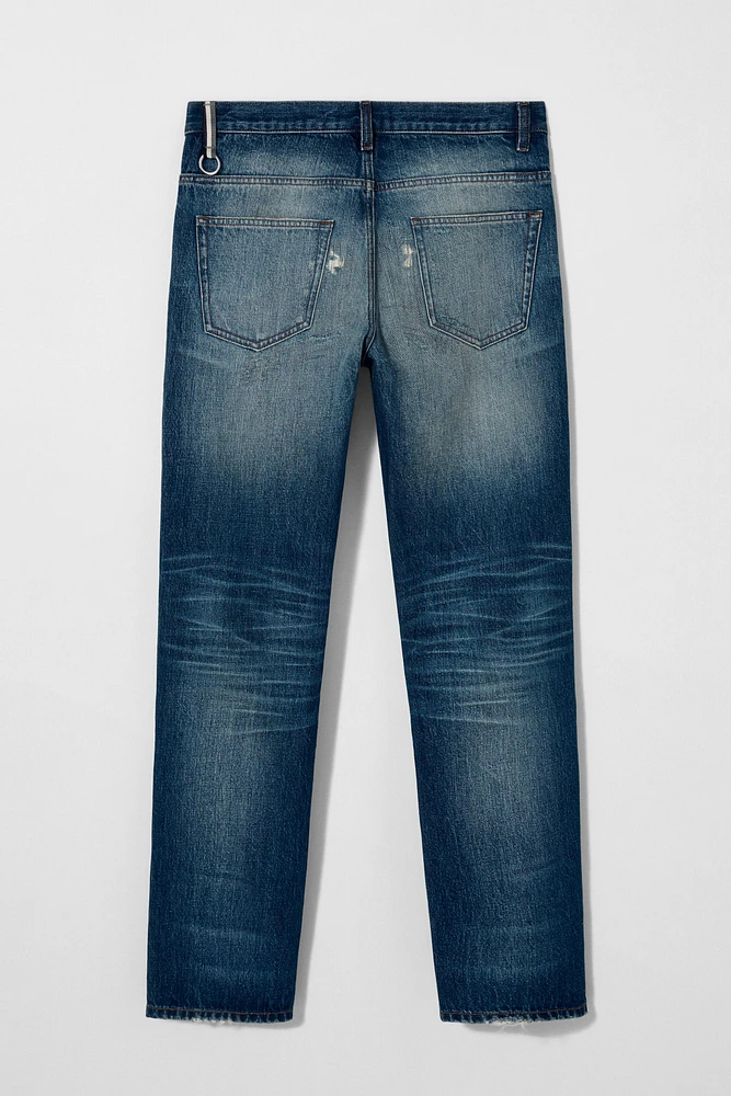 JEAN COUPE ÉTROITE À DÉCHIRURES BOBBY GILLESPIE X ZARA