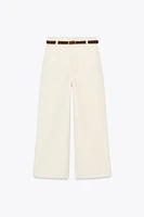 Z1975 BELTED HIGH-WAISTED CULOTTES