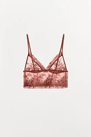 LACE TRIANGLE BRALETTE