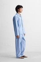 PANTALON DE PYJAMA CONTRASTÉ