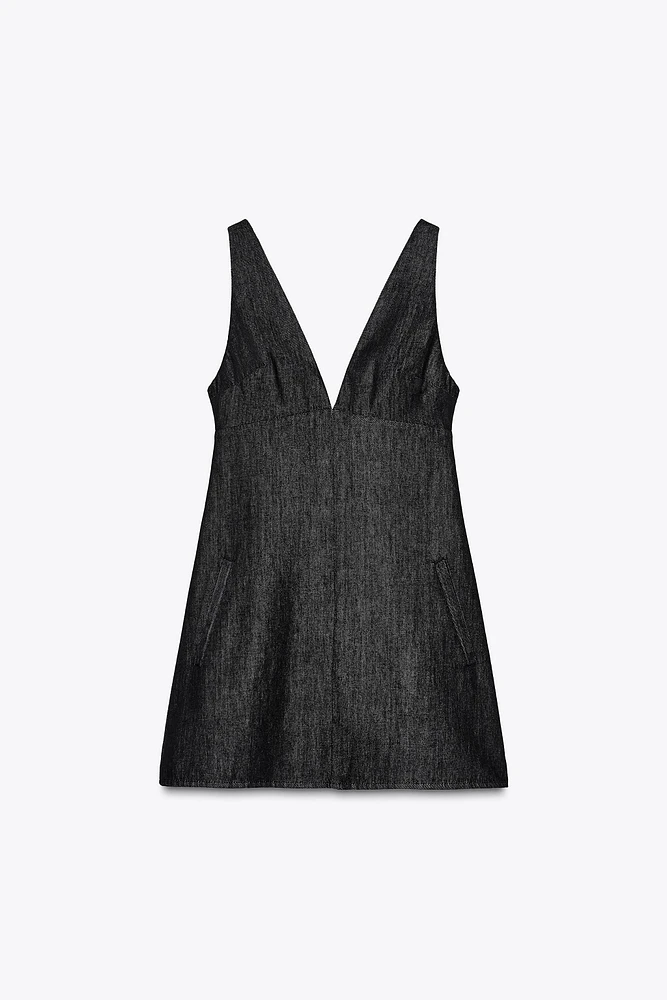 TRF DENIM MINI DRESS