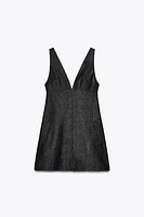 TRF DENIM MINI DRESS