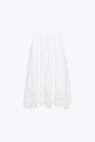 JUPE MIDI BRODERIES ZW COLLECTION