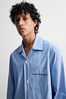 CHEMISE DE PYJAMA CONTRASTÉE