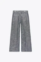 PANTALON WIDE LEG À PINCES