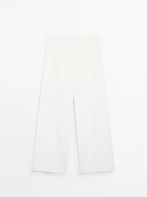 High-waist palazzo trousers - STUDIO
