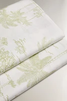 DRAP DE DESSUS SATIN TOILE JOUY PALMIERS