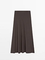 Long flared skirt