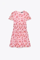 ROBE COURTE À IMPRIMÉ FLEURI