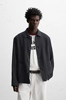 BLOUSON 100 % LIN