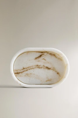 MARBLE-EFFECT BATHROOM SOAP DISH