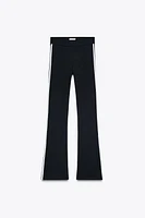 SIDE STRIPE FLARED LEGGINGS
