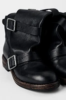 BOTTINES EN CUIR À BOUCLES KATE MOSS X ZARA