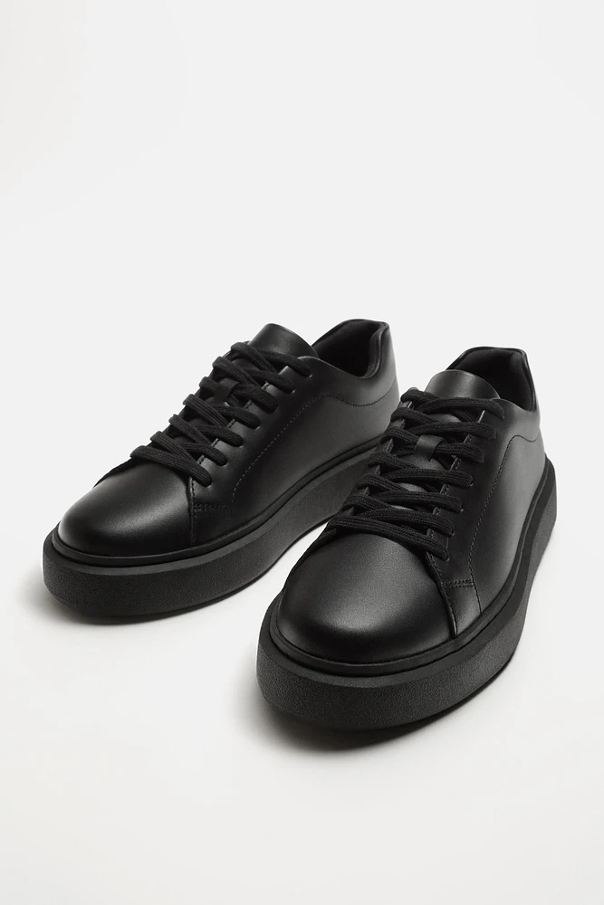 CHUNKY LEATHER SNEAKERS