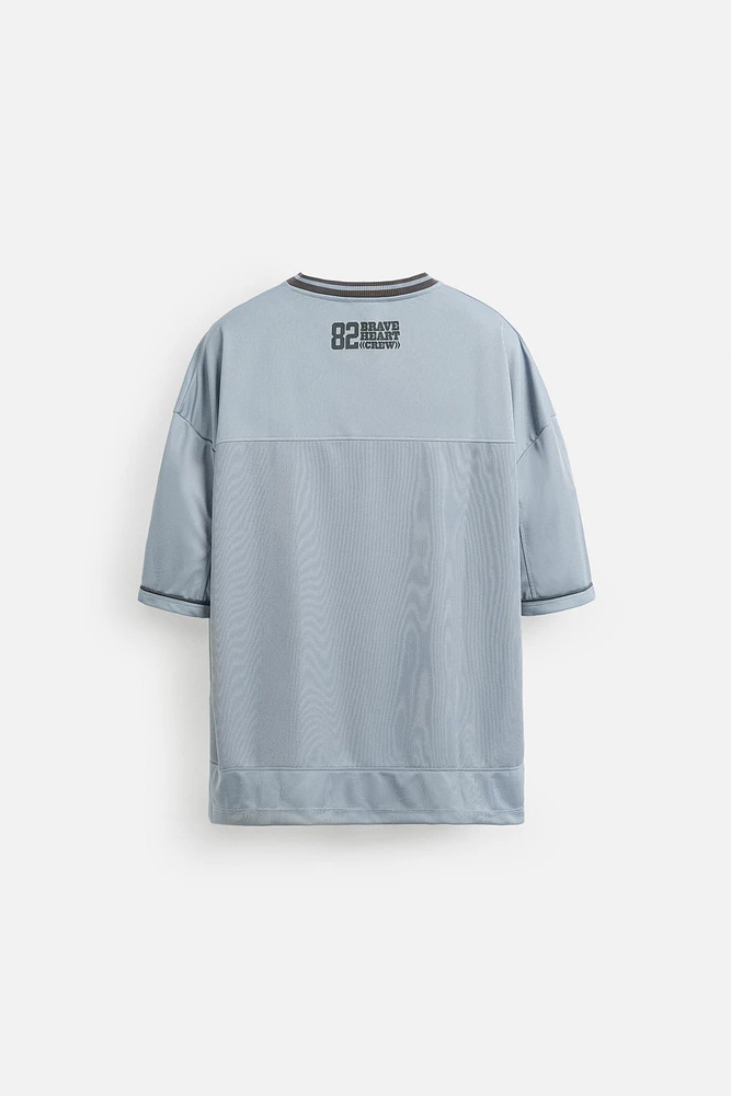 T-SHIRT STRUCTURÉ VARSITY