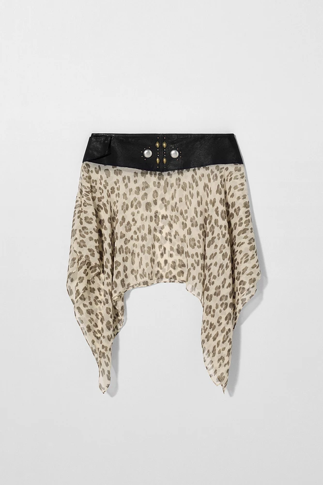 JUPE CEINTURE LARGE EN CUIR KATE MOSS X ZARA