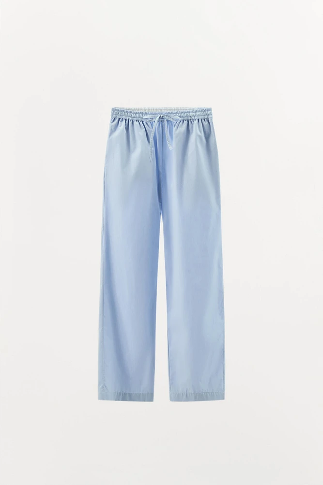 PANTALON STYLE PYJAMA EN COTON