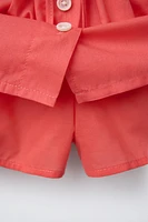 BUTTON SKORT