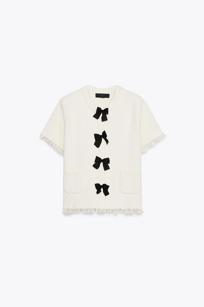 BOWS KNIT CARDIGAN