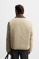 MIXED COLLAR JACKET