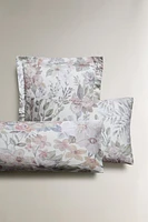 FLORAL PRINT SATEEN PILLOWCASE