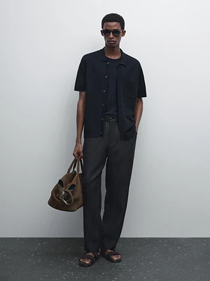 100% mercerised cotton overshirt