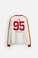 RACING PRINT STRUCTURE SWEATSHIRT